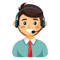 Service person giving remote help