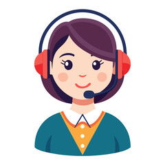 Young woman offering virtual assistance