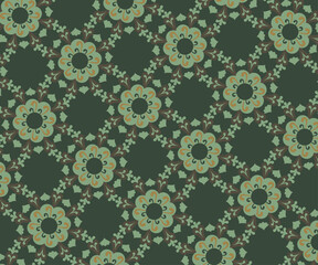 Whimsical Garden Flowers Seamless Vector Design - Colorful Nature Illustration for Wallpaper, Textile, and Fabric Prints