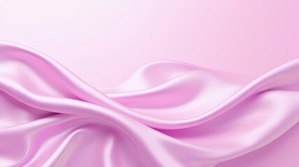 Obraz premium Pink Satin Fabric Texture with Soft Waves Background