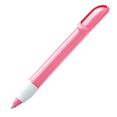 Pink gel pen office supply stationery writing tool school art supply on transparent background