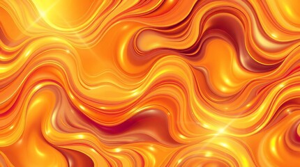 Abstract liquid gold and orange texture design