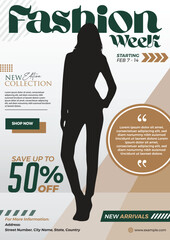 ashion Mega Sale Flyer Design for Apparel Promotions