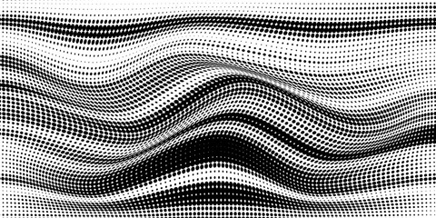 Set of halftone dots gradient pattern texture isolated on white background. Straight dotted spots using halftone circle dot raster texture. Vector blot half tone collection.