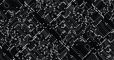 Circuit Board texture Background, seamless pattern