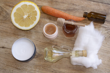 Preparing homemade beauty mask with natural ingredients