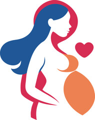 vector illustration of a prednent woman