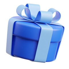 Gift 3d icon isolated White Background 3d rendering