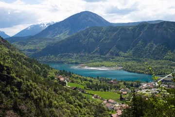 Lac de Serre-Ponçon et bassin de rétention à rousset © Efel