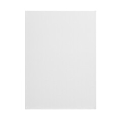 Fototapeta premium A single pristine sheet of white art and craft paper with fine-grain texture and sharp-cut edges, lying flat on a transparent background, viewed from a top-down perspective with bright studio