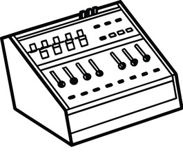 Flying Bird Outline Vector