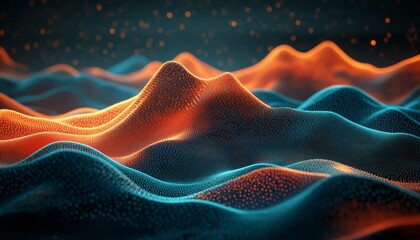 Fototapeta premium Colorful Abstract Background with Swirls and Glowing Bokeh Effects for Modern Design Projects
