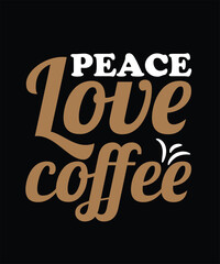 Coffee Typography t-shirt design