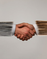 Handshake Over Investment Contract Concept