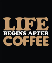 Coffee Typography t-shirt design