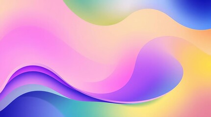 Abstract pastel color waves background
