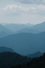 clouds over the mountain