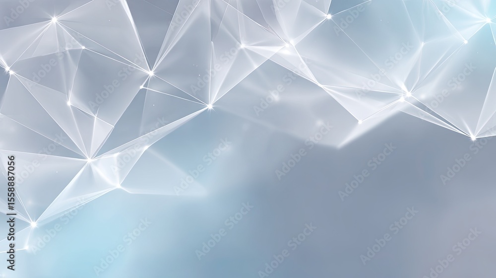 Poster abstract geometric background with light and soft color palette