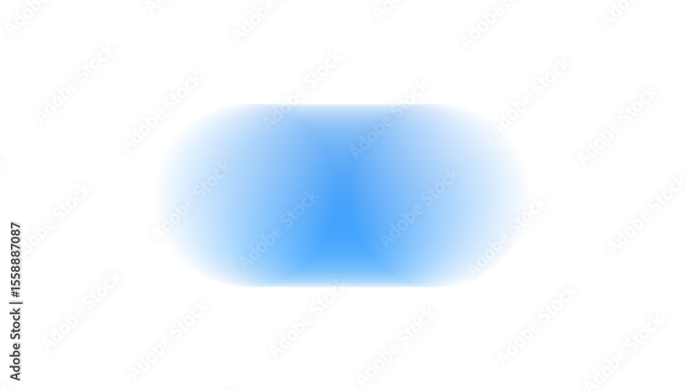 Poster soft gradient blue circle with gentle motion blur and airy overlapping shapes. smooth translucent