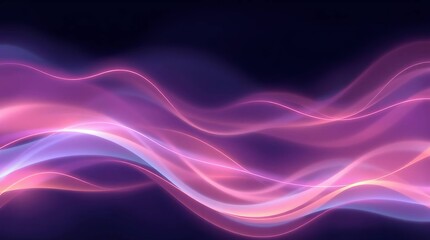 Abstract pink purple flowing lines