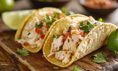Taco de Jaiba - Tacos filled with crab meat, often served in coastal regions.