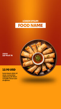 Restaurant Menu and Food Product Promo Animation Template