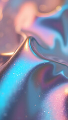 Abstract Iridescent Metallic Liquid Texture background wallpaper for phone