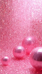 Aesthetic Pink Glitter Spheres wallpaper for phone