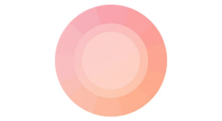 Abstract Circular Design with Peach and Coral Hues.