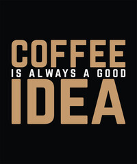 Coffee Typography t-shirt design