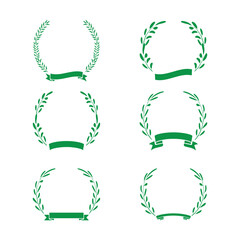 Wreaths Icon Set Vector Design.