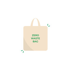Zero Waste Bag Icon Vector Design.