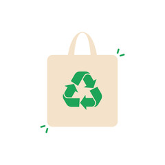 Zero Waste Bag Icon Vector Design.