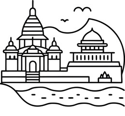 Eastern Palace Near River