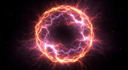 Electric Cosmic Storm - Dynamic Energy Patterns & Raw Power AI-Generated  