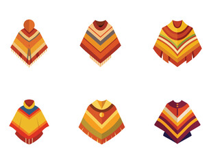 vector illustration of a set of colorful fashion accessories