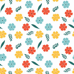 Vibrant Floral Pattern Blooms and Blossoms
