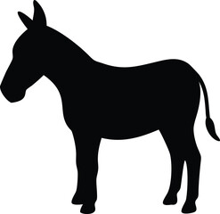donkey-icon-silhouette-standing.eps
