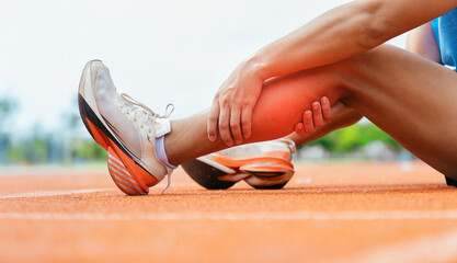 Runner Calf Muscle Pain After Exercise Injury