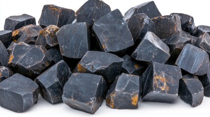 Black Obsidian Rough Stones: A Collection of Dark, Polished, and Raw Volcanic Glass