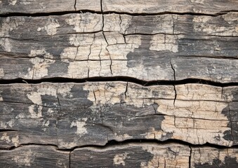 Obraz premium The wood grain is rough and the wood is old