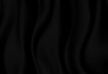 Obraz premium Abstract seamless black wavy texture, smooth organic forms, fluid, motion