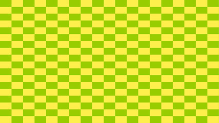 Chessboard with very small rectangle pattern background. Yellow green checkered colors. Repeating texture, illustration, repeating checkered background vector