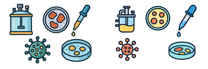 Laboratory equipment and microorganisms used for scientific research and experimentation