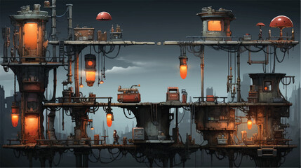  Jungle Level Asset for Book Cover