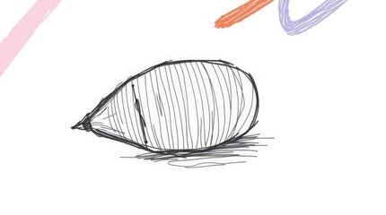 Hand drawn root vegetable illustration