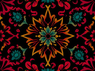 Fototapeta premium seamless floral pattern