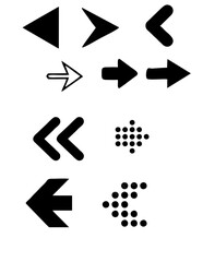 Set of black arrows icons, arrow vector collection, cursor, modern simple arrows vector illustration

