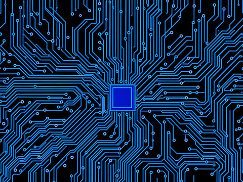 circuit board background - Powered by Adobe
