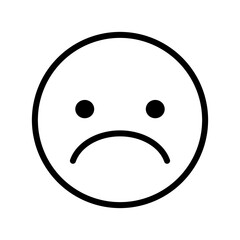 Fototapeta premium Emoticons Bad Negative Face Emoji Mood